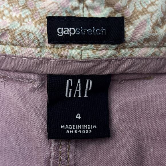 Gap Jean Skirt Womens 4 Pink Corduroy Casual Stretch Waist A Line Pockets Retro - Picture 4 of 9